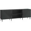 TV staliukas Televizoriaus spintelė Juoda 150 x 31 x 50 cm Apdirbta mediena