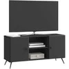 TV staliukas Televizoriaus spintelė Juoda 102 x 34,5 x 50 cm