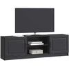 TV staliukas Televizoriaus spintelė Juoda 150 x 31 x 47 cm Apdirbta mediena