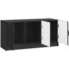 TV staliukas Televizoriaus spintelė Juoda 99 x 34,5 x 47 cm Apdirbta mediena