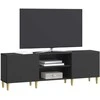 TV staliukas Televizoriaus spintelė Juoda 150 x 31 x 50 cm Apdirbta mediena