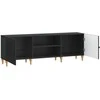 TV staliukas Televizoriaus spintelė Juoda 150 x 31 x 50 cm Apdirbta mediena