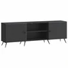TV staliukas Televizoriaus spintelė Juoda 150 x 31 x 50 cm Apdirbta mediena