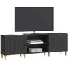 TV staliukas Televizoriaus spintelė Juoda 150 x 31 x 50 cm Apdirbta mediena