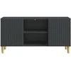TV staliukas Televizoriaus spintelė Juoda 102 x 34,5 x 50 cm