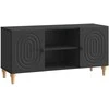 TV staliukas Televizoriaus spintelė Juoda 102 x 34,5 x 50 cm