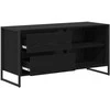 TV staliukas Televizoriaus spintelė Juodas ąžuolas 100 x 36 x 49,5 cm