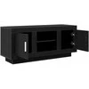 TV staliukas Televizoriaus spintelė Juodas ąžuolas 102 x 35 x 45 cm