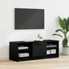 TV staliukas Televizoriaus spintelė Juodas ąžuolas 102 x 35 x 36,5 cm