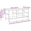 TV staliukas Televizoriaus spintelė Juodas ąžuolas 100 x 35 x 45 cm