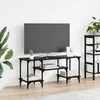 TV staliukas Televizoriaus spintelė Juodas ąžuolas 102 x 35 x 45,5 cm