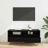 TV staliukas Televizoriaus spintelė Juodas ąžuolas 100 x 34,5 x 44,5 cm