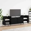 TV staliukas Televizoriaus spintelė Juodas ąžuolas 160 x 35 x 55 cm