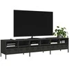 TV staliukas Televizoriaus spintelė, juodas, 202x39x43,5 cm, plienas