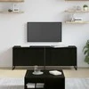 TV staliukas Televizoriaus spintelė Juodas ąžuolas 140 x 36 x 49.5 cm