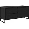 TV staliukas Televizoriaus spintelė Juodas ąžuolas 100 x 36 x 49.5 cm