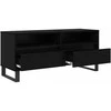 TV staliukas Televizoriaus spintelė Juodas ąžuolas 100 x 34,5 x 44,5 cm