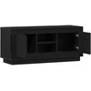 TV staliukas Televizoriaus spintelė Juodas ąžuolas 102 x 35 x 45 cm