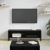 TV staliukas Televizoriaus spintelė 100 x 36.5 x 30.5 cm Juodas ąžuolas