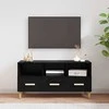 TV staliukas Televizoriaus spintelė Juodas ąžuolas 102 x 36 x 50 cm