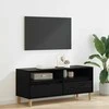 TV staliukas Televizoriaus spintelė Juodas ąžuolas 100 x 34,5 x 44,5 cm