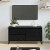 TV staliukas Televizoriaus spintelė Juodas ąžuolas 100 x 36 x 49.5 cm