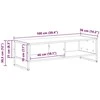 TV staliukas Televizoriaus spintelė 100 x 36.5 x 30.5 cm Juodas ąžuolas
