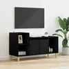 TV staliukas Televizoriaus spintelė Juodas ąžuolas 100 x 35 x 55 cm