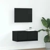 TV staliukas Televizoriaus spintelė, juodas ąžuolas, 60x31x25,5 cm, mediena