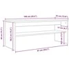 TV staliukas Televizoriaus spintelė 100 x 35 x 40 cm Juodas ąžuolas