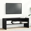 TV staliukas televizoriaus spintelė juodas ąžuolas 100x40x40 cm