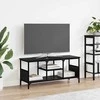 TV staliukas Televizoriaus spintelė Juodas ąžuolas 100 x 35 x 45 cm