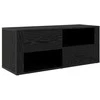 TV staliukas Televizoriaus spintelė Juodas ąžuolas 100 x 35 x 40 cm