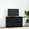 TV staliukas Televizoriaus spintelė, juodos spalvos, 80x35x54 cm, mediena