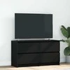 TV staliukas Televizoriaus spintelė, juodos spalvos, 100x35x54 cm, mediena