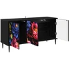 TV staliukas Televizoriaus spintelė KIEL 102 x 33 x 51 cm Juodojo ąžuolo
