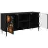 TV staliukas Televizoriaus spintelė LOCHEM 102 x 33 x 51 cm Juodojo ąžuolo