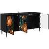 TV staliukas Televizoriaus spintelė LOCHEM 102 x 33 x 51 cm Juodojo ąžuolo
