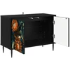 TV staliukas Televizoriaus spintelė LOCHEM 69 x 33 x 50,5 cm Juodojo ąžuolo