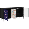 TV staliukas Televizoriaus spintelė MAINZ 102 x 33 x 51 cm Juodojo ąžuolo
