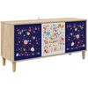 TV staliukas Televizoriaus spintelė MAINZ 102 x 33 x 50 cm Sonoma ąžuolo
