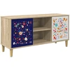 TV staliukas Televizoriaus spintelė MAINZ 102 x 33 x 50 cm Sonoma ąžuolo