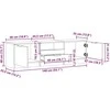 TV staliukas televizoriaus spintelė Old Wood 140x35x40 cm Engineered Wood