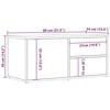 TV staliukas televizoriaus spintelė Old Wood 80x34x35,5 cm Engineered Wood