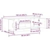 TV staliukas televizoriaus spintelė Old Wood 102x30x37,5 cm Engineered Wood