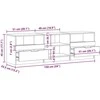 TV staliukas televizoriaus spintelė Old Wood 150x33,5x45 cm Engineered Wood