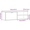 TV staliukas televizoriaus spintelė Old Wood 120x34x37 cm Engineered Wood
