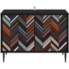 TV staliukas Televizoriaus spintelė OMMEN 69 x 33 x 50,5 cm Juodojo ąžuolo