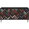 TV staliukas Televizoriaus spintelė OMMEN 102 x 33 x 51 cm Juodojo ąžuolo
