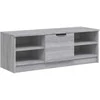 TV staliukas Televizoriaus spintelė, pilka, 102x35,5x36,5cm, mediena